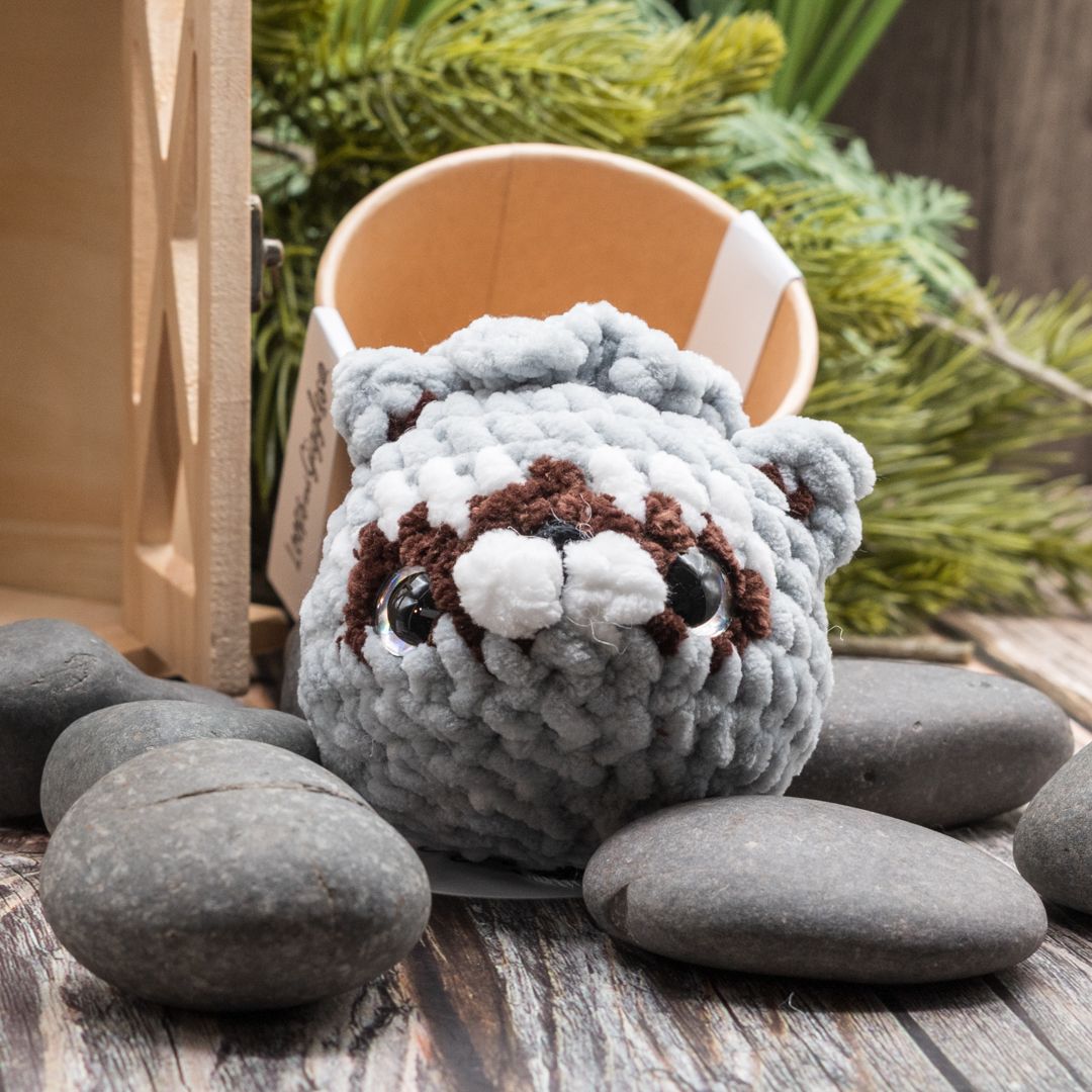 Bandit Raccoon Dumpling plushie