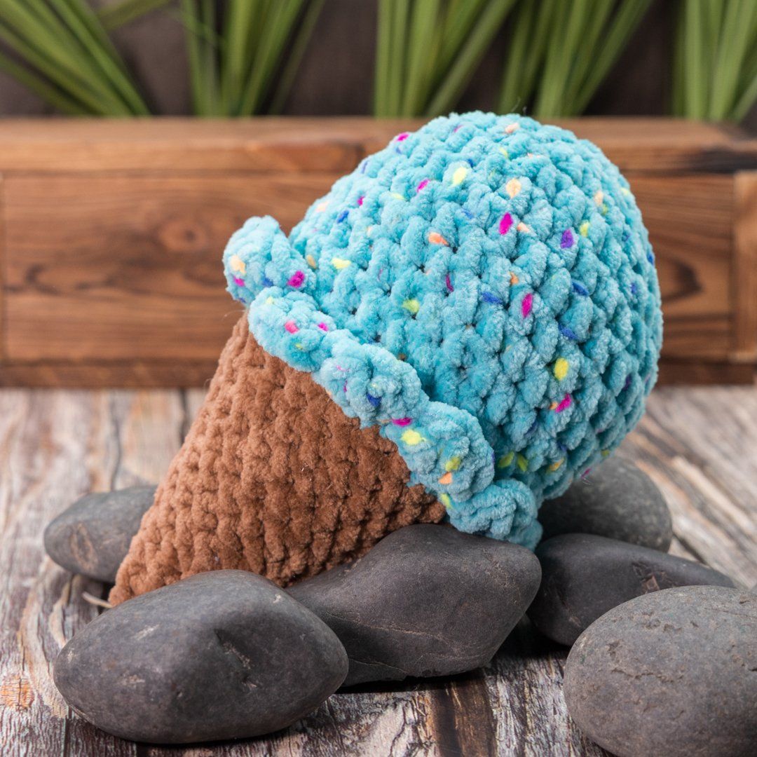 Blueberry Swirl Cone plushie