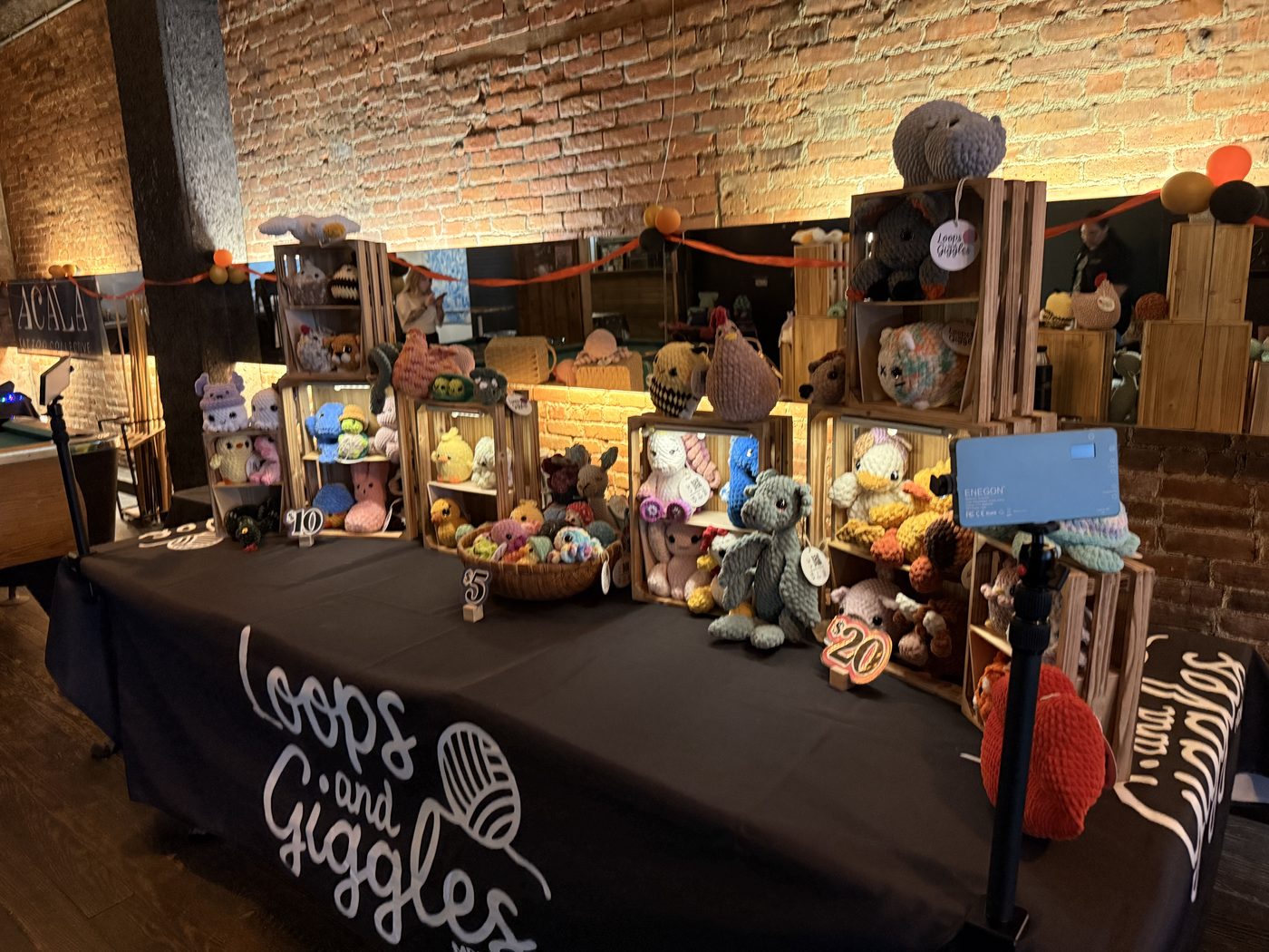 Loops and Giggles booth at Reason and Ruckus Community Day