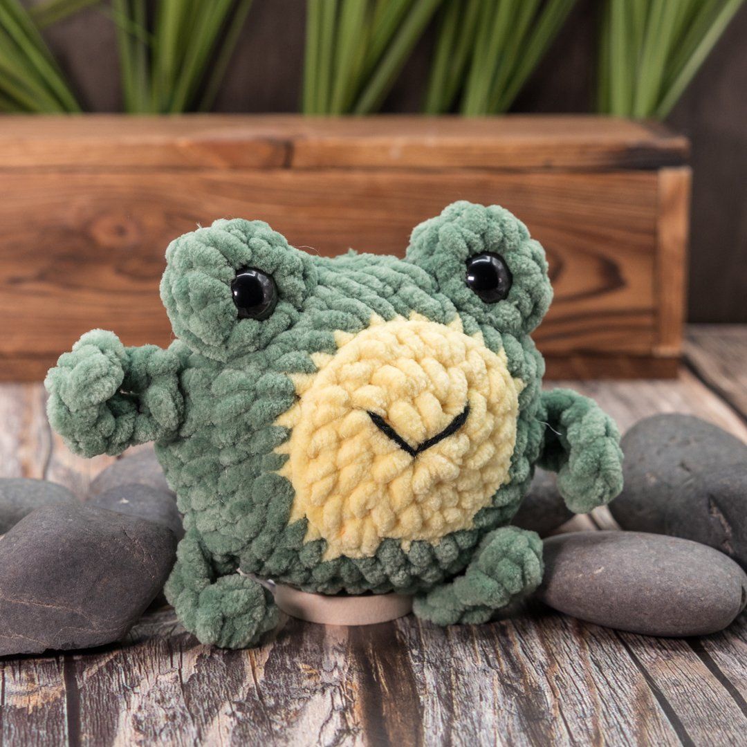 Hoppy Ribbit Frog plushie