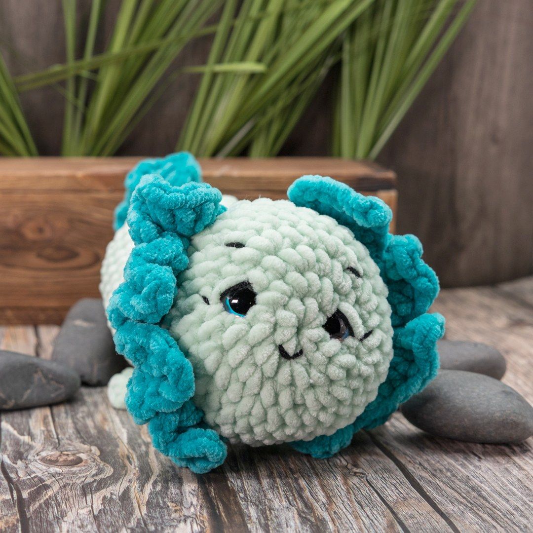 Minty Marsh Axolotl plushie