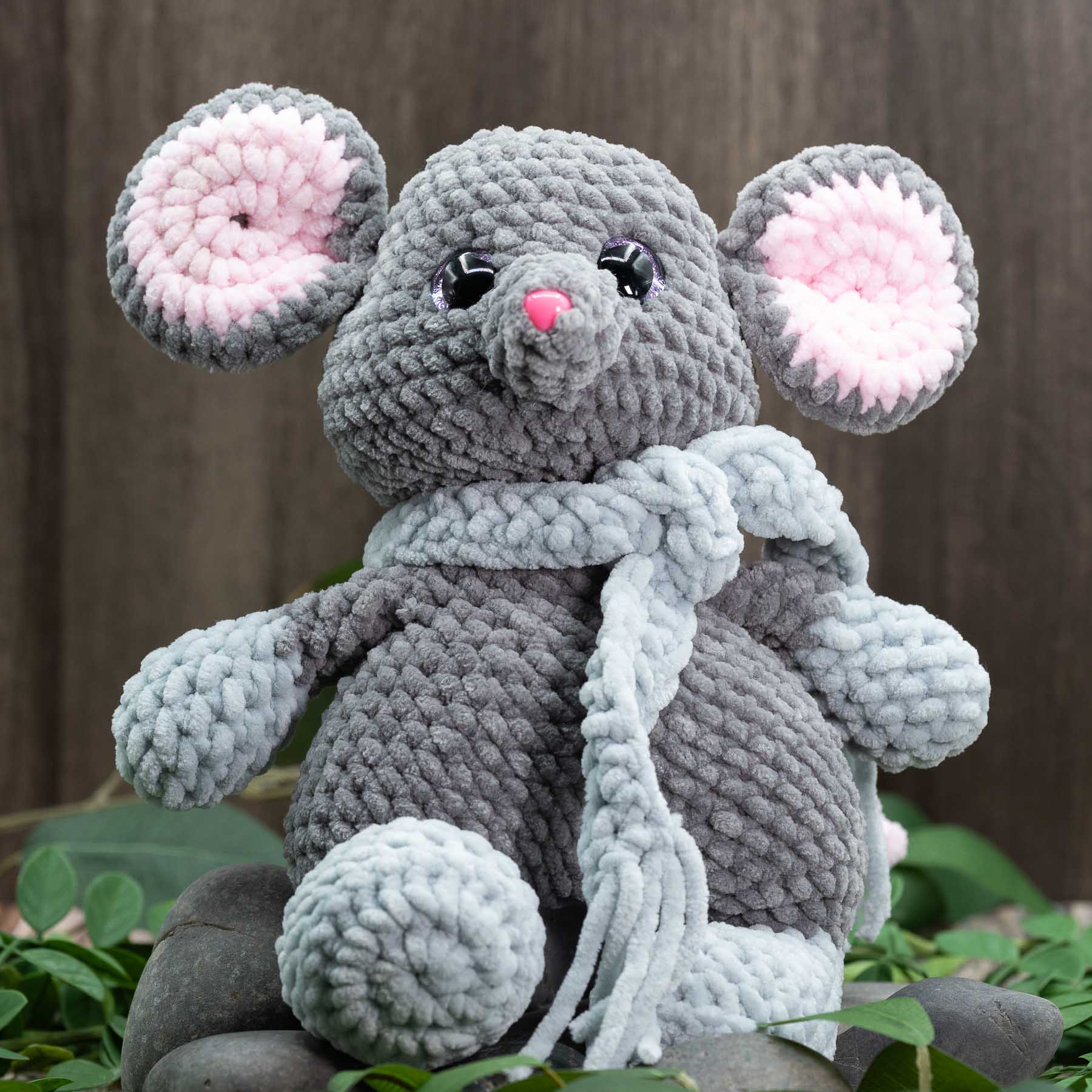 Nibbles McFleece the Mouse plushie