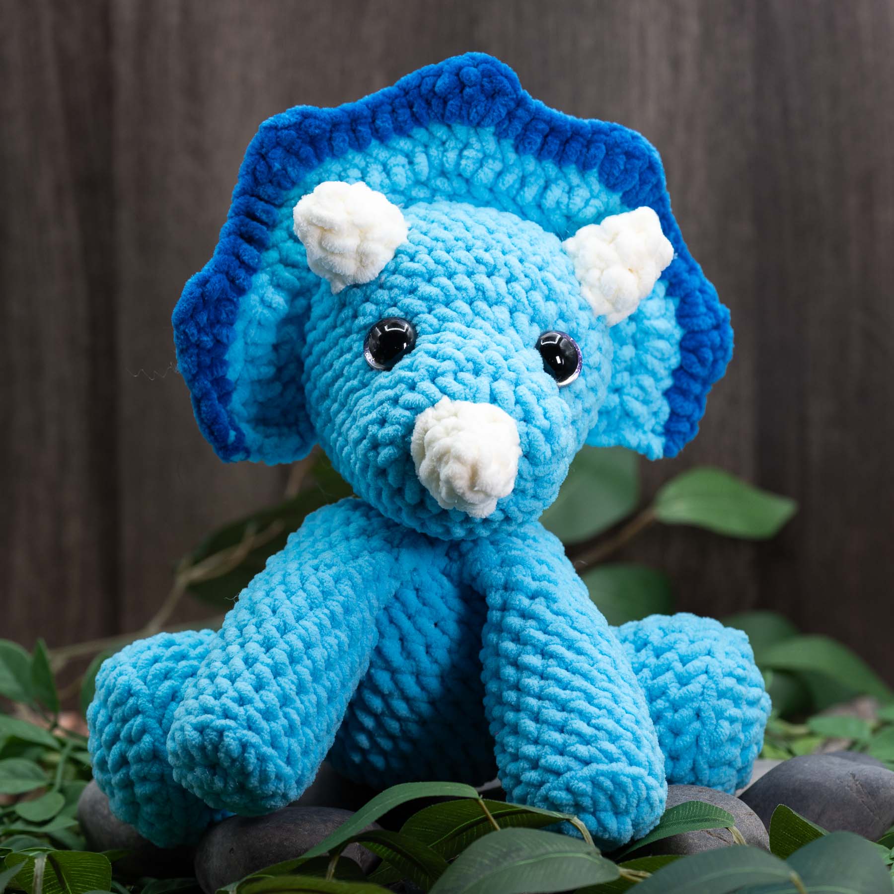 Pebble Pop Triceratop plushie