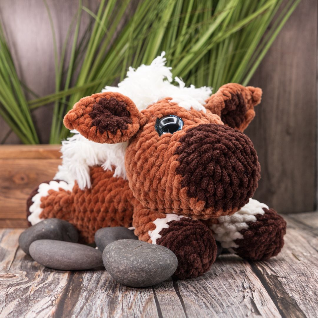 Prairie Puff Horse plushie